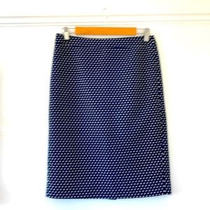 J.Crew no.2 pencil skirt in polka dot jacquard